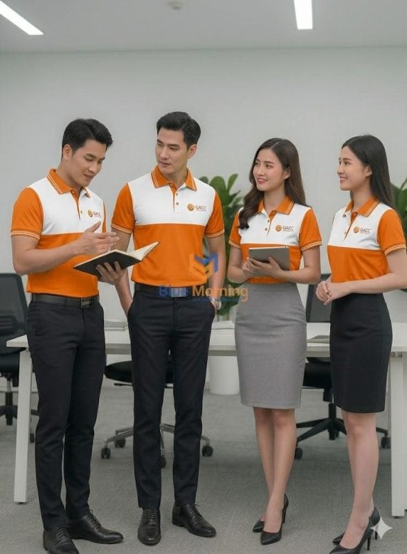 Mẫu thiết kế áo thun cổ bẻ đồng phục tham khảo 9