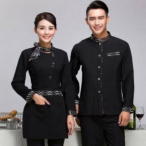 Đồng phục tiệc cưới cho nhân viên phục vụ trung tâm tiệc cưới - Blue Morning